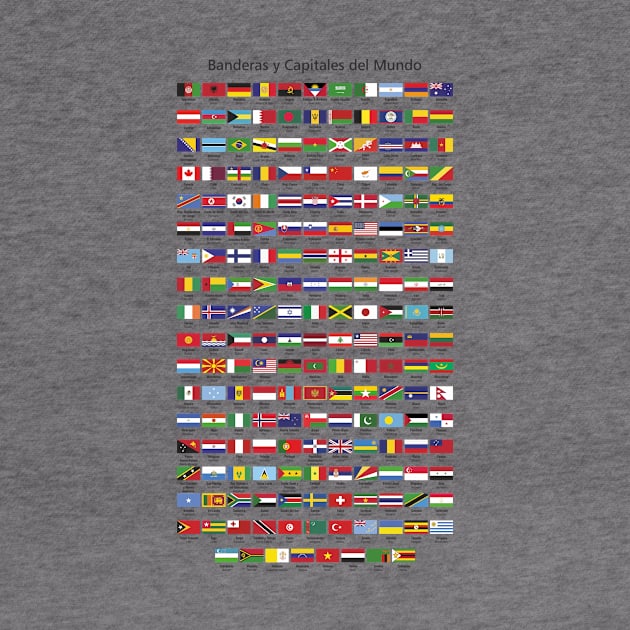 Flags of the world in Spanish by YooY Studio